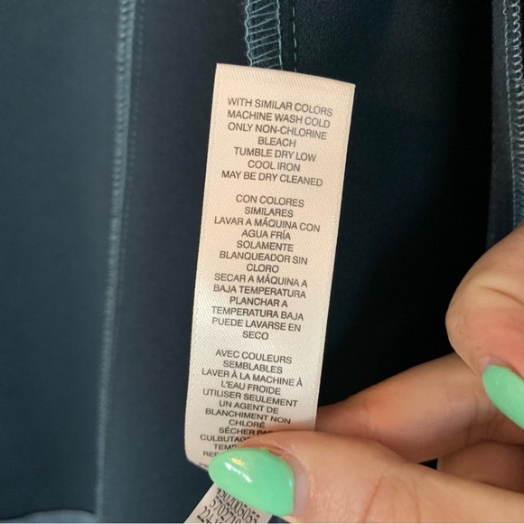 Chico’s Teal Faux Suede Zipper Jacket, size 1 (M/8) - Picture 7 of 9